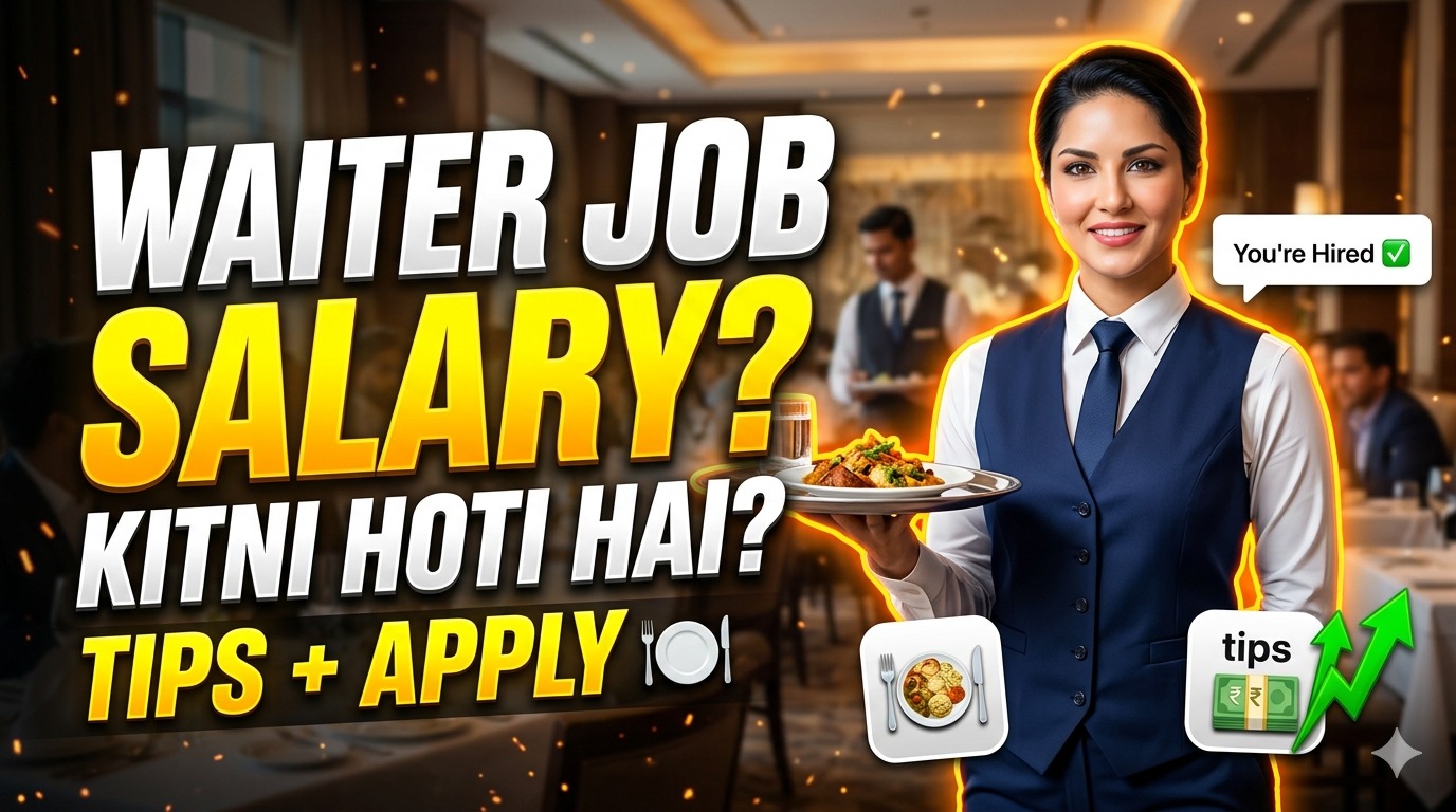 Waiter Job Salary Kitni Hoti Hai? (2026 Guide) – Salary, Tips, Skills & Apply Process India Mein