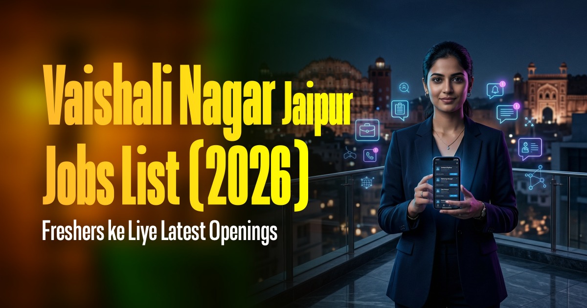 Vaishali Nagar Jaipur Jobs List (2026) - Freshers ke Liye Latest Openings
