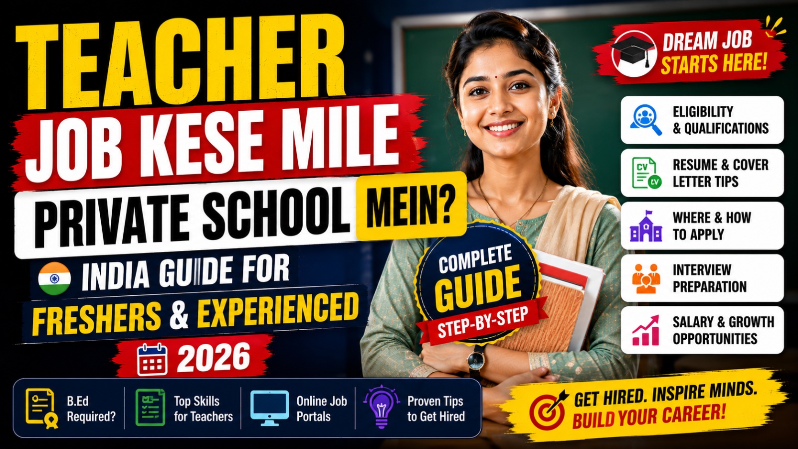 Teacher Job Kese Mile Private School Mein? India Guide for Freshers & Experienced (2026)
