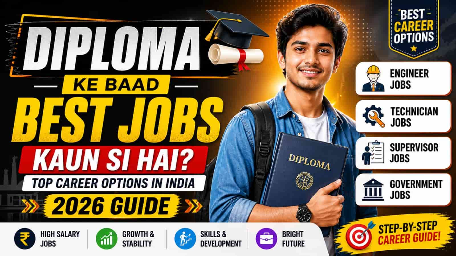 Diploma Ke Baad Best Jobs Kaun Si Hai? Top Career Options in India (2026 Guide)
