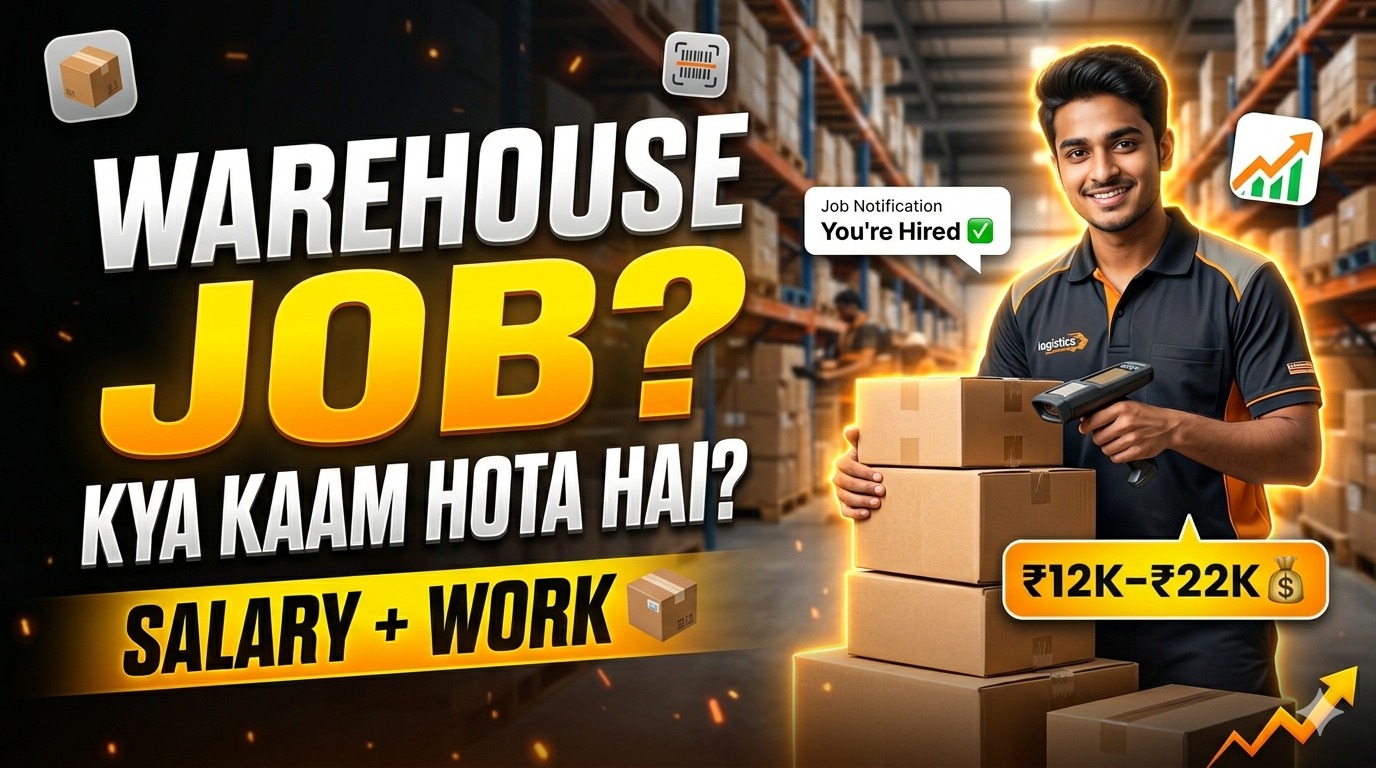 Warehouse Job Kya Hoti Hai? (2026 Guide) - Work, Salary, Skills & Apply Process India Mein