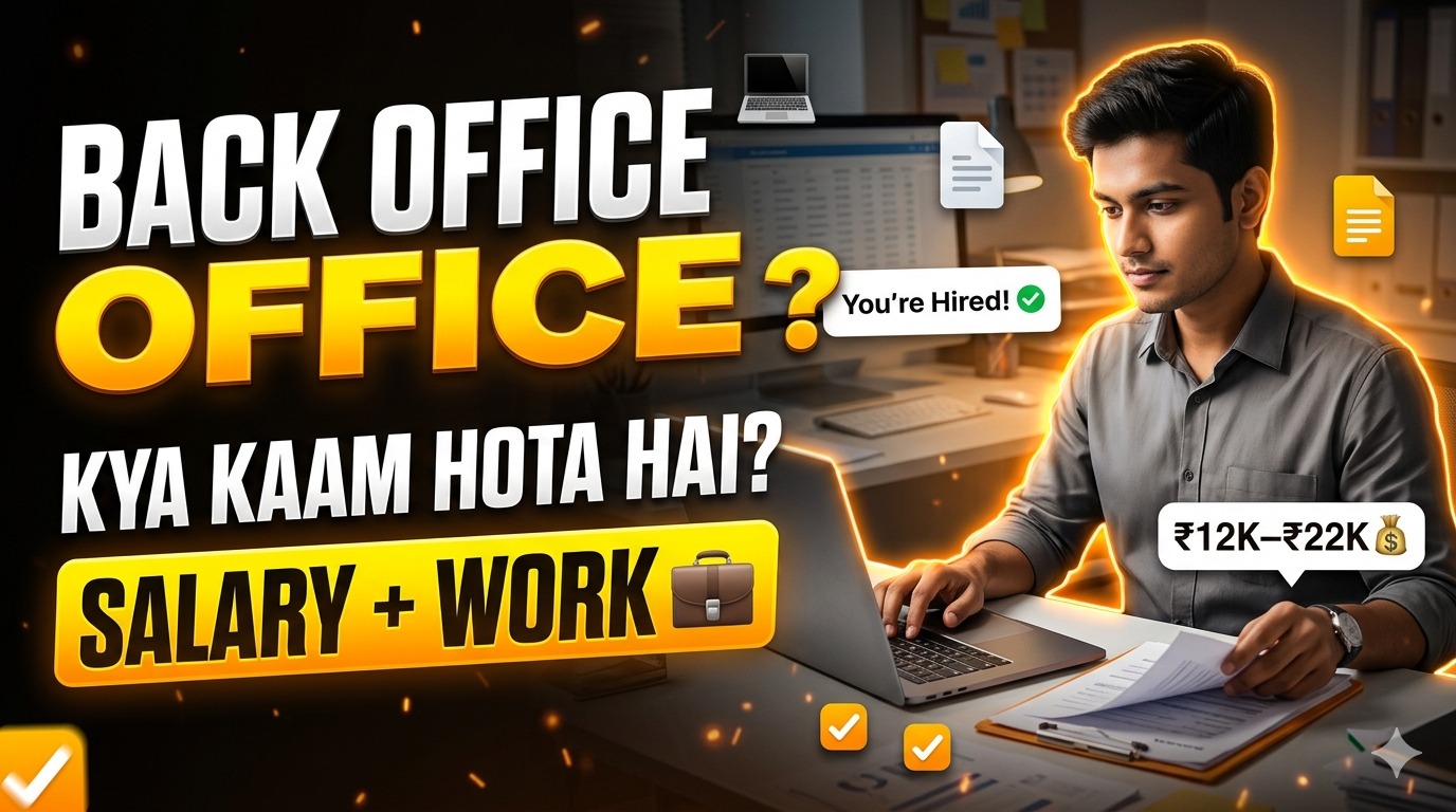 Back Office Job Kya Hoti Hai (2026) – Work, Salary & Guide for Freshers | Apply Now