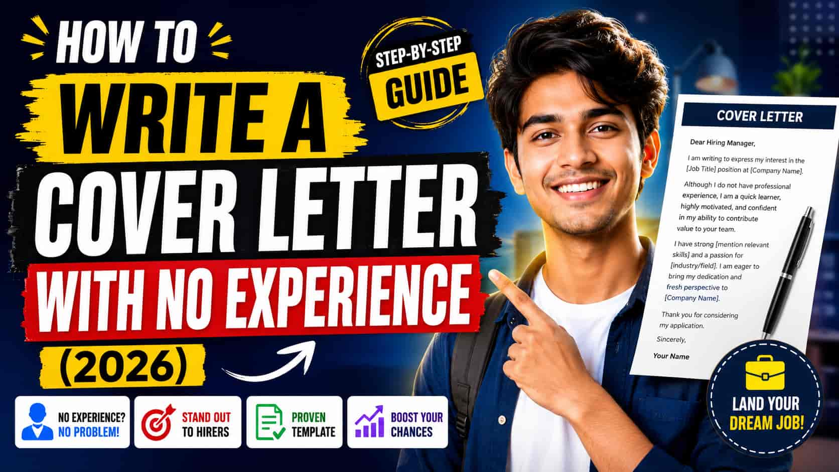 How to Write a Cover Letter With No Experience (2026)
