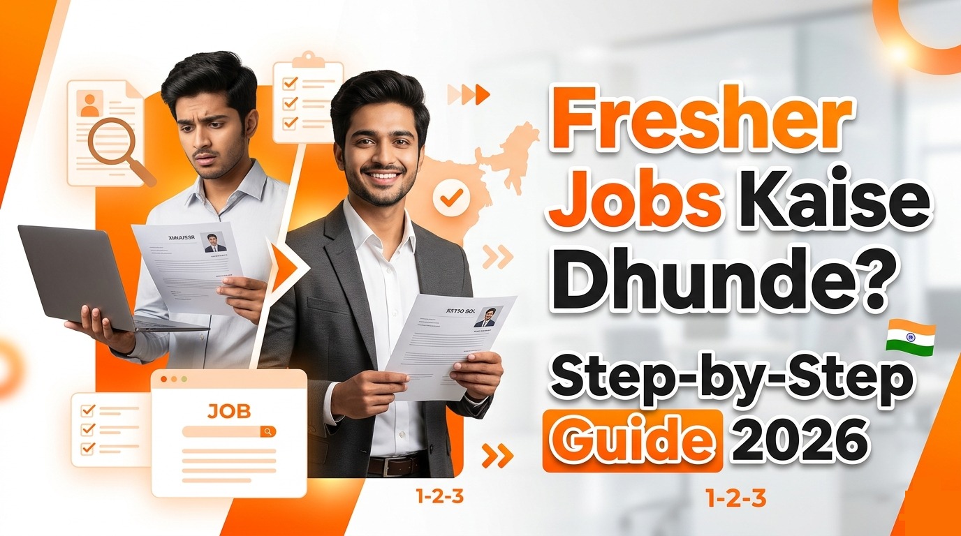 Fresher Ke Liye Office Jobs Kese Dhunde in India? (2026 Step-by-Step Guide)