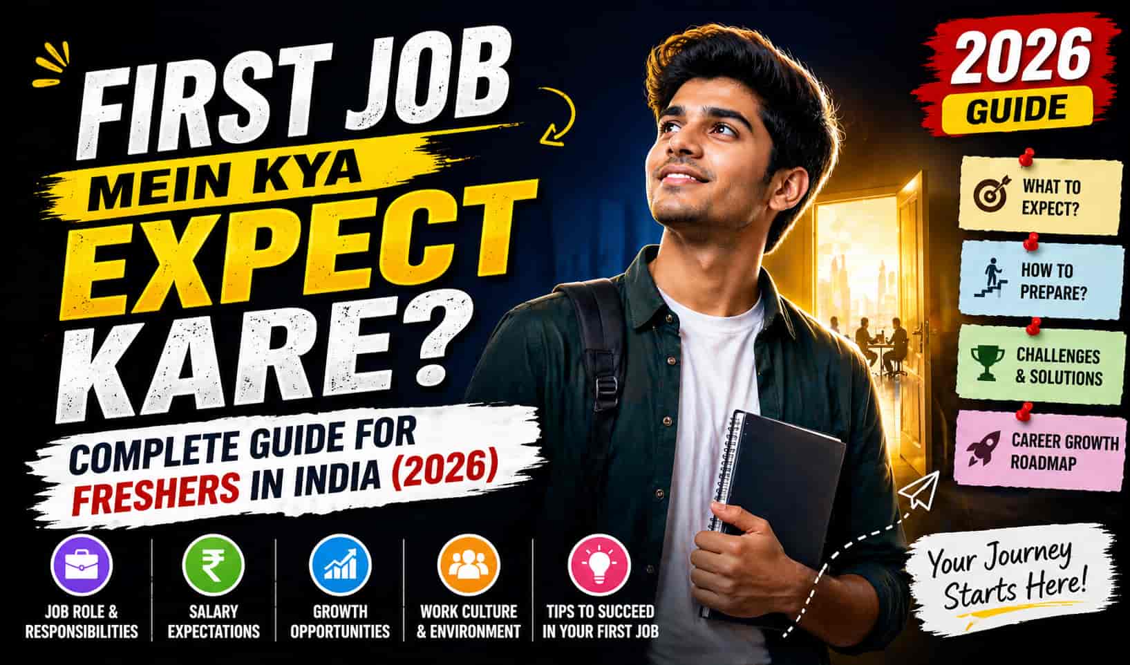 First Job Mein Kya Expect Kare? Complete Guide for Freshers in India (2026)