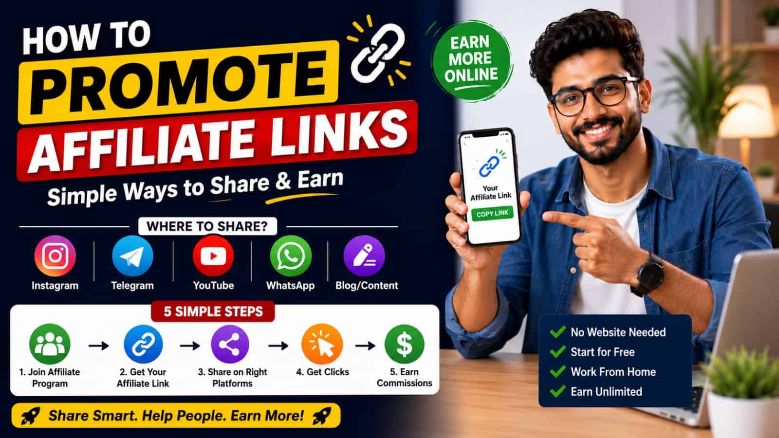 How to Promote Affiliate Links and Earn More Commission