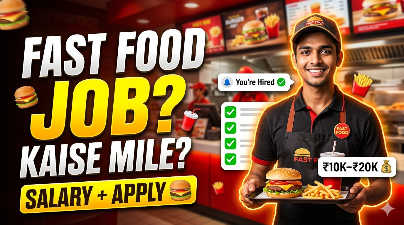 Fast Food Chain Job Kaise Mile? (2026 Guide) - Salary, Roles, Skills & Apply Process India Mein