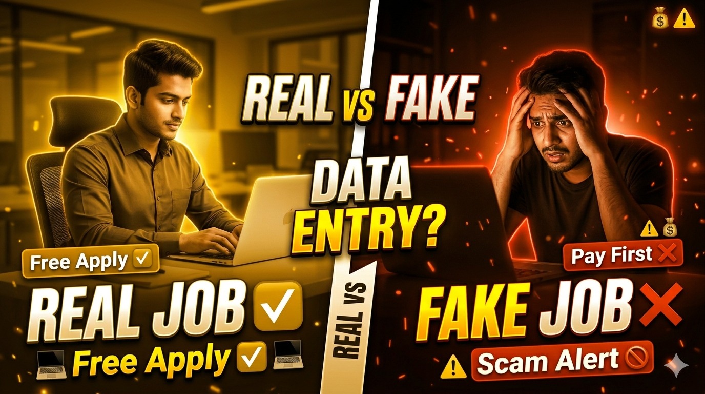 Data Entry Job Real Ya Fake – Freshers ke liye Complete Guide