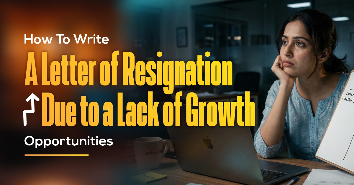 How To Write a Letter of Resignation Due to a Lack of Growth Opportunities