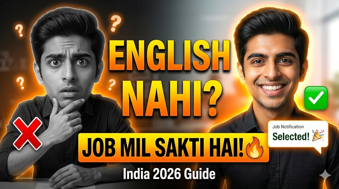 English Na Aati Ho To Job Kaise Mile – Complete Guide for Job Seekers (India 2026)
