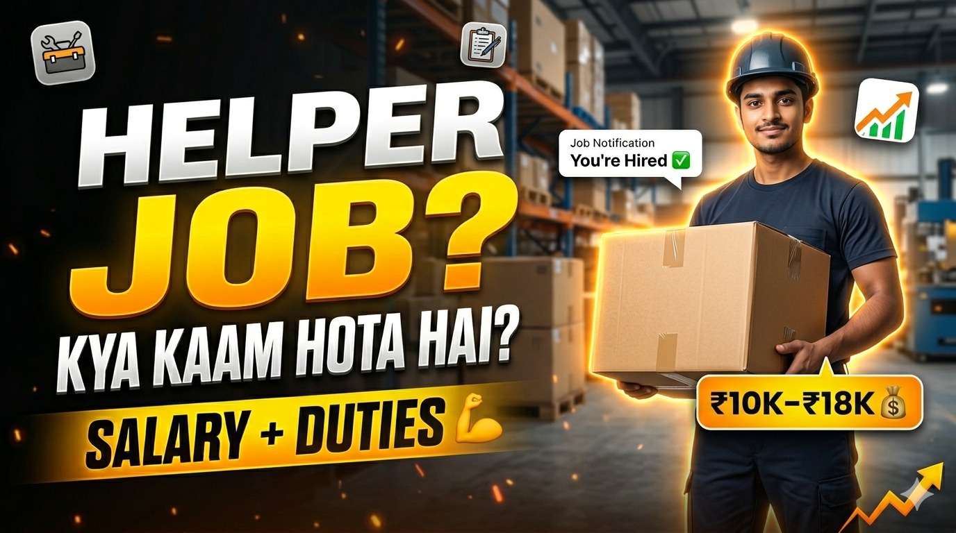 Helper Job Me Kya Kaam Hota Hai? (2026 Guide) – Duties, Salary, Skills & Apply Process India Mein
