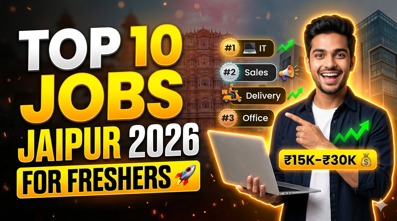 Top 10 Best Jobs in Jaipur for Freshers (2026) – High Demand Roles & Salary Guide | Apply Now