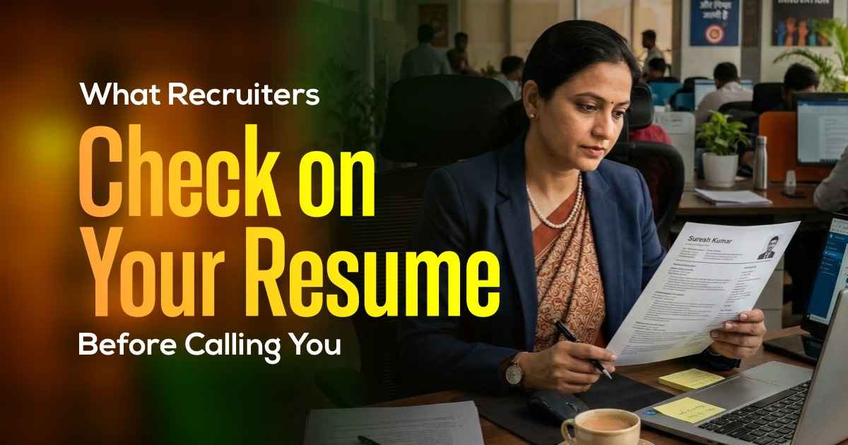 What Recruiters Check on Your Resume Before Calling You